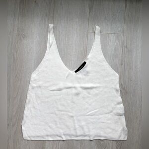 FOREVER 21 | White Knit Tank Top